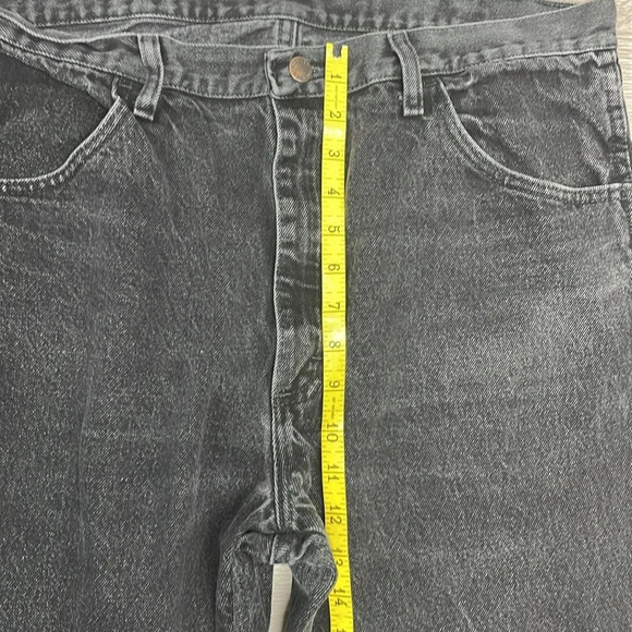 Rustler Regular Fit Straight Leg Black Wash Jeans 38X30 - Picture 9 of 14